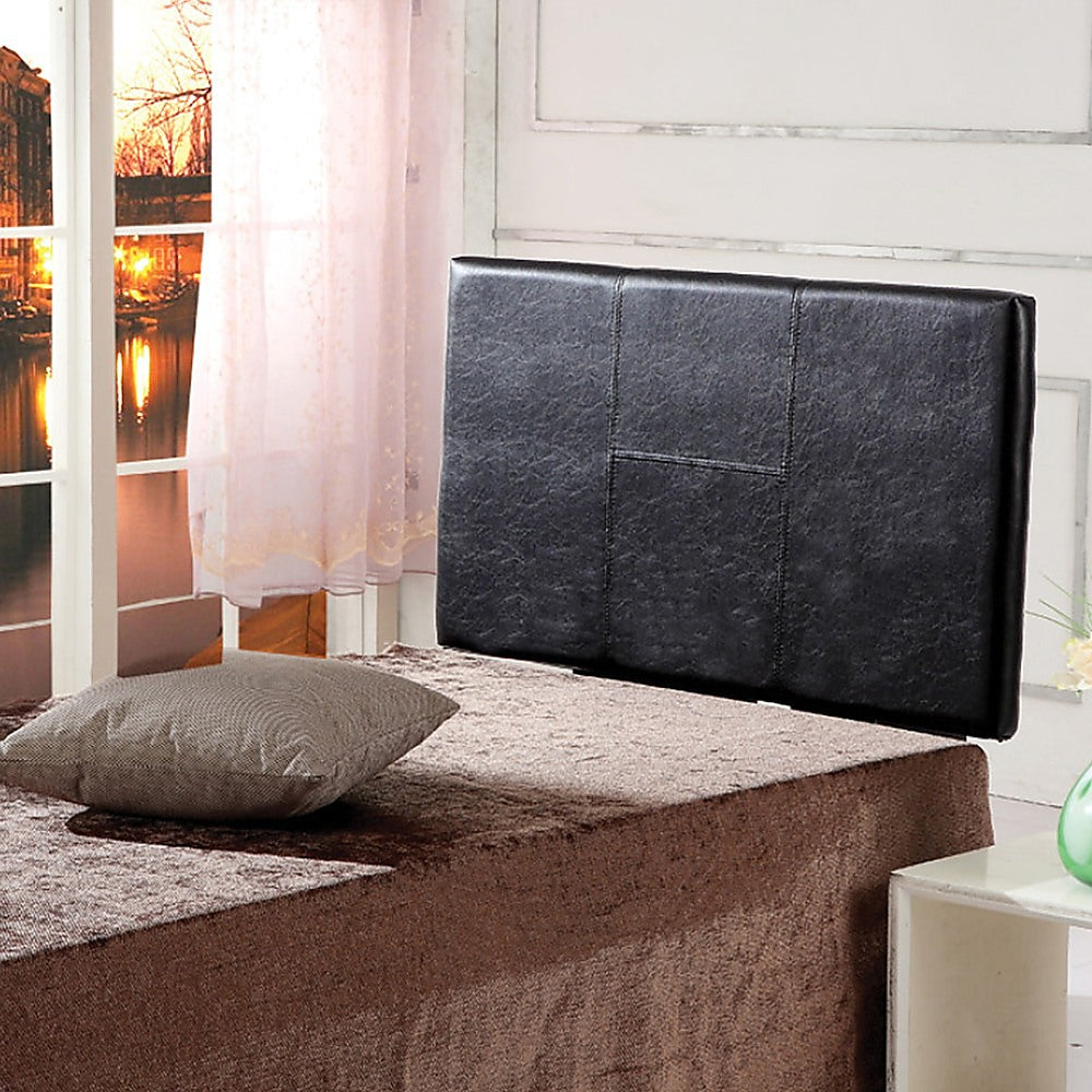 PU Leather Single Bed Headboard Bedhead - Black