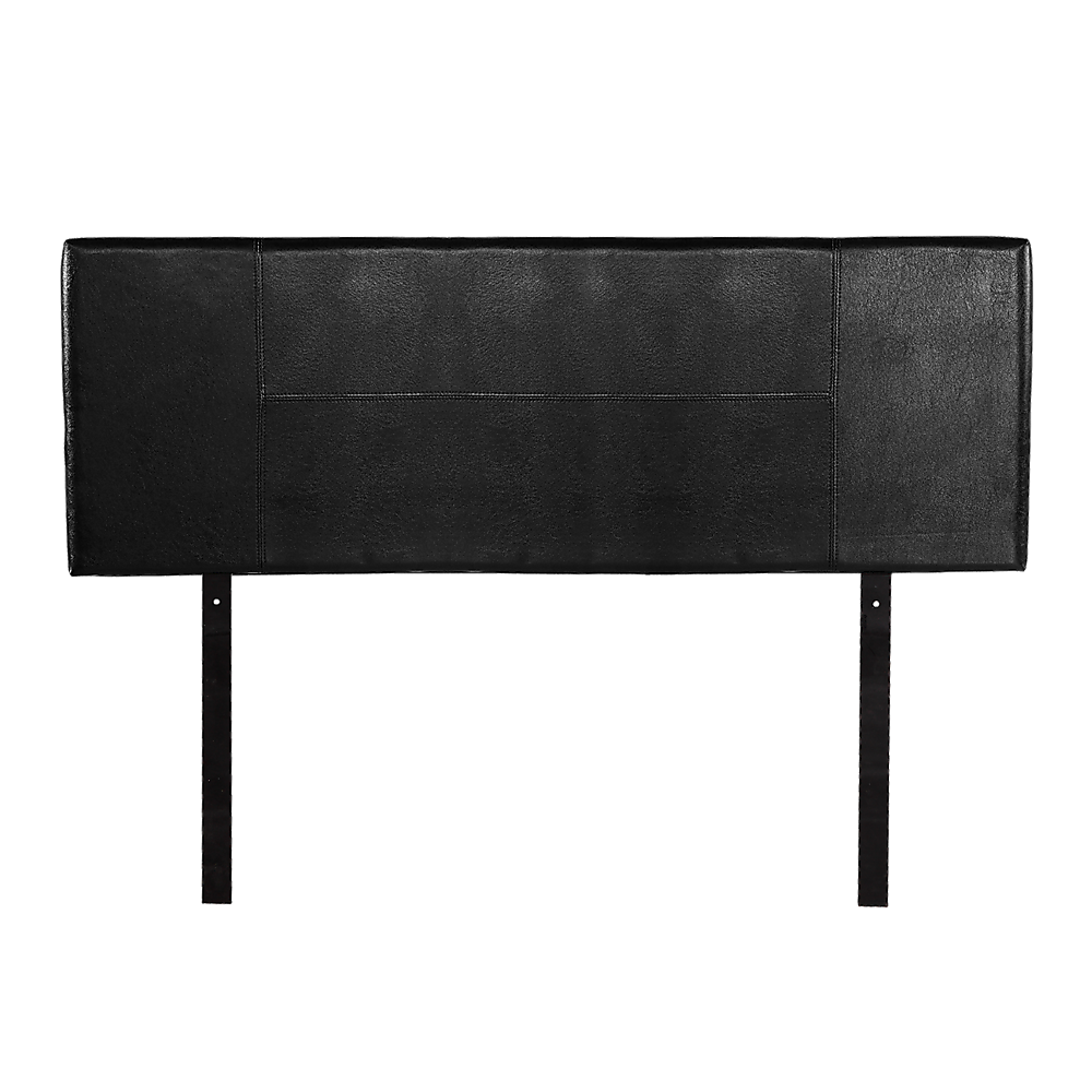 PU Leather Queen Bed Headboard Bedhead - Black