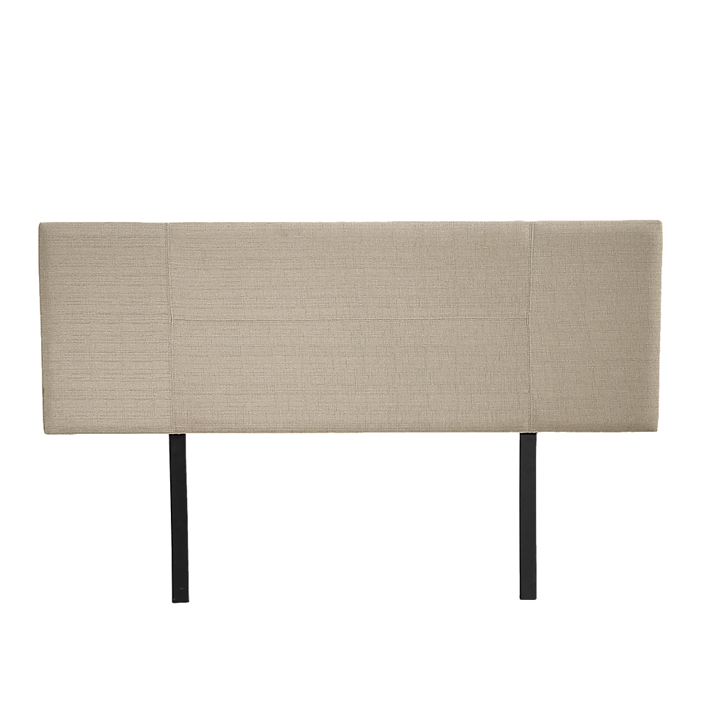 Linen Fabric Double Bed Headboard Bedhead - Grey