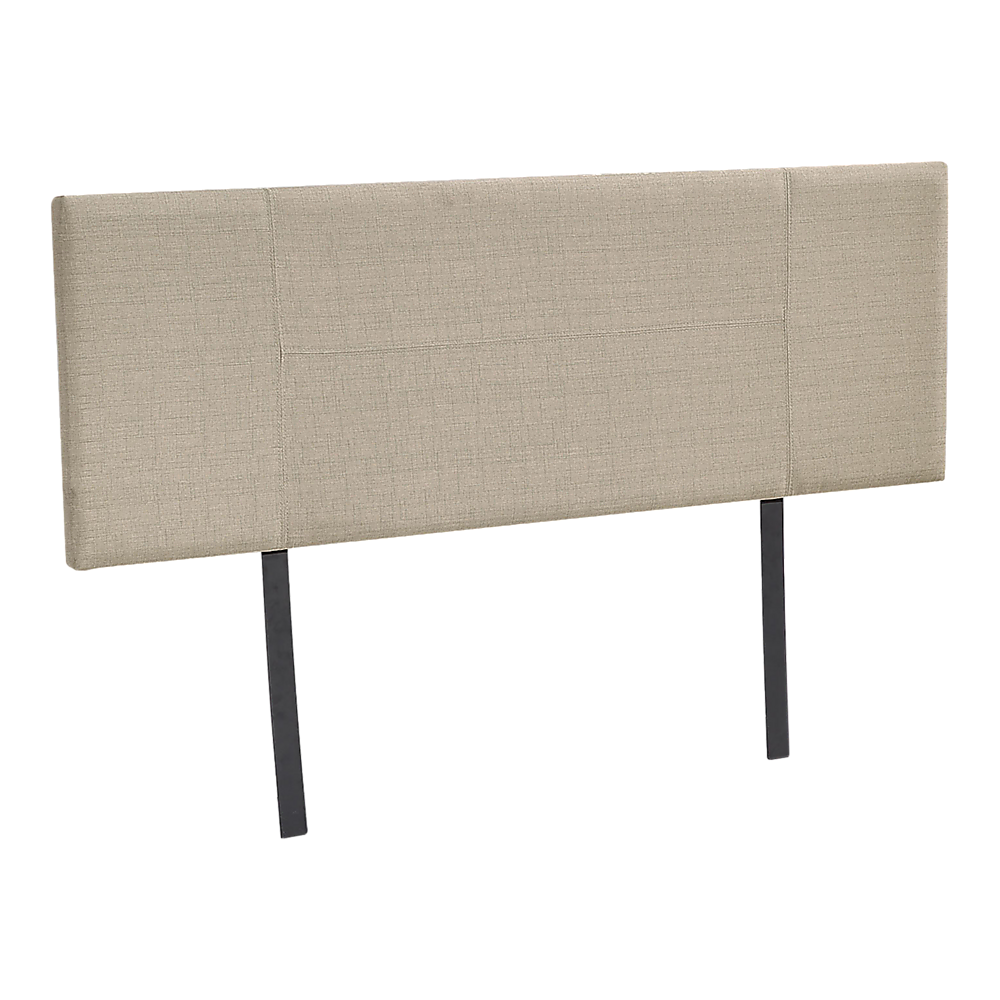 Linen Fabric Double Bed Headboard Bedhead - Beige