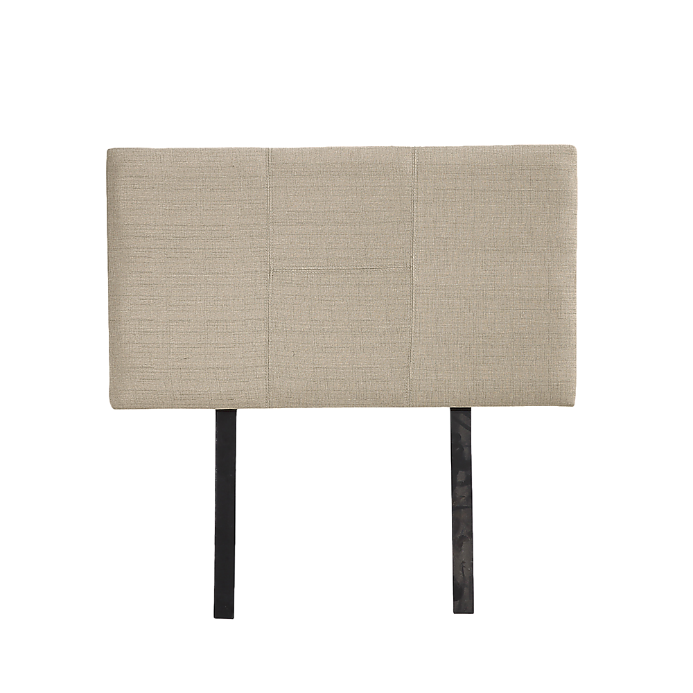 Linen Fabric Single Bed Headboard Bedhead - Grey