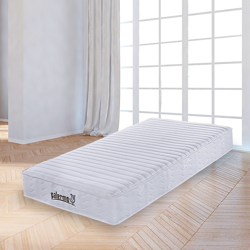 Palermo Contour 20cm Encased Coil Single Mattress CertiPUR-US Certified Foam