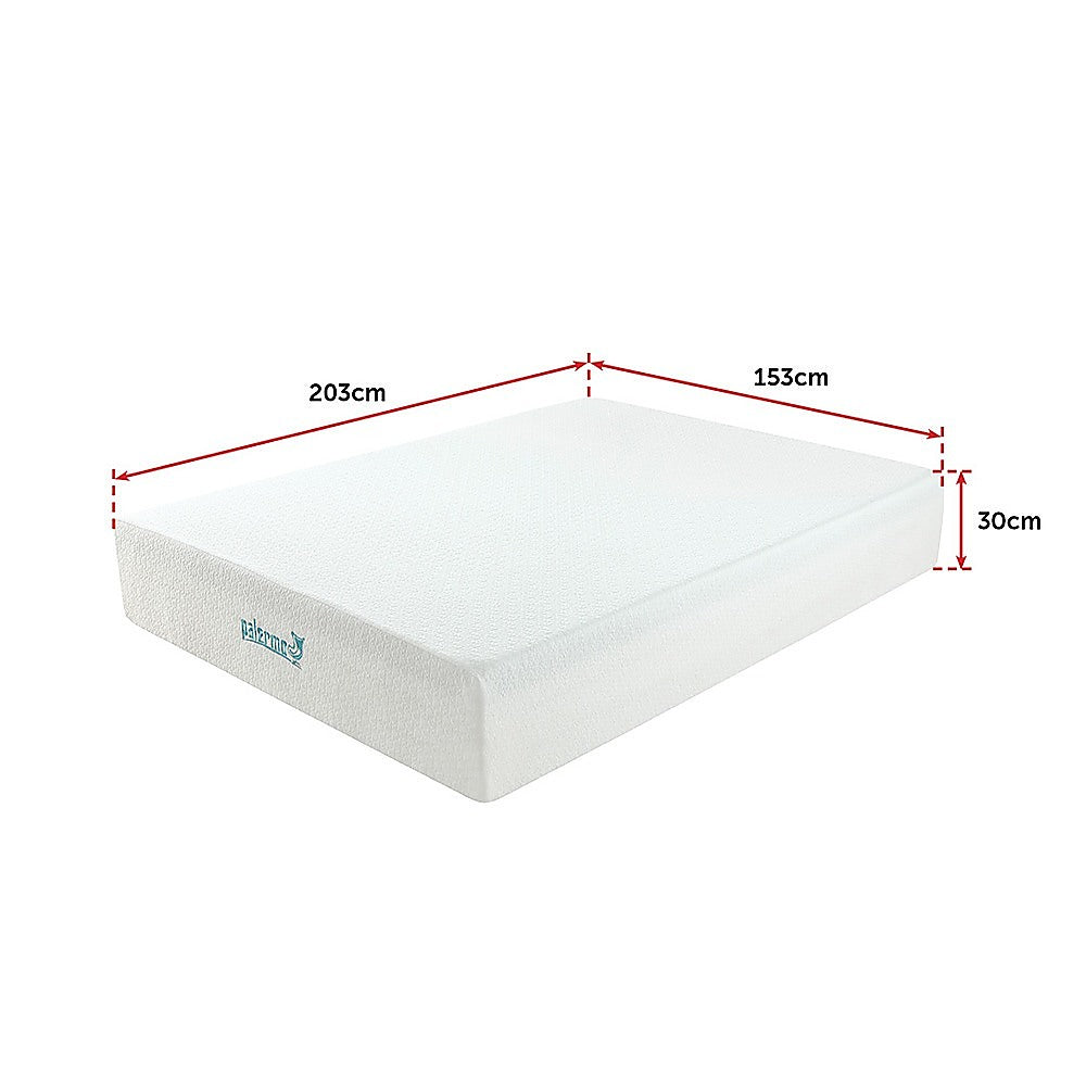 Palermo Queen Mattress 30cm Memory Foam Green Tea Infused CertiPUR Approved