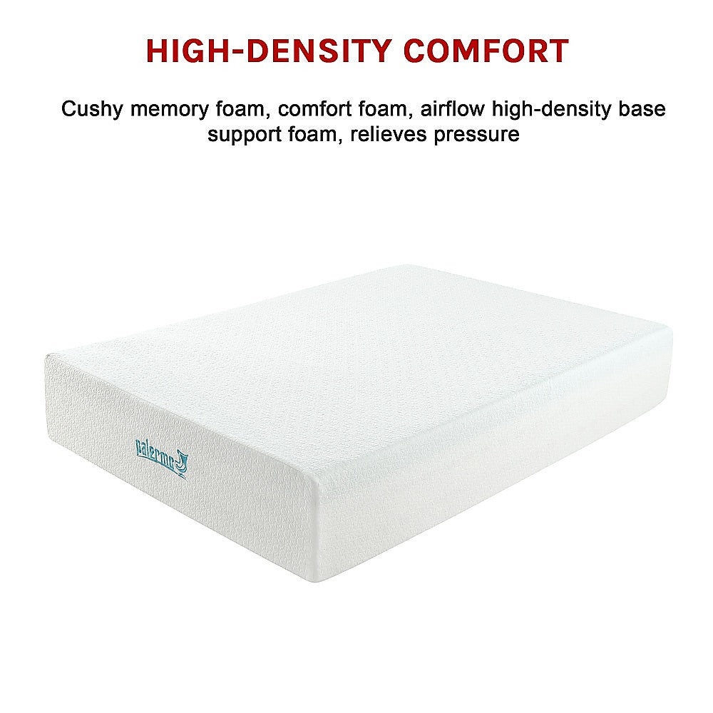 Palermo Double Mattress 30cm Memory Foam Green Tea Infused CertiPUR Approved