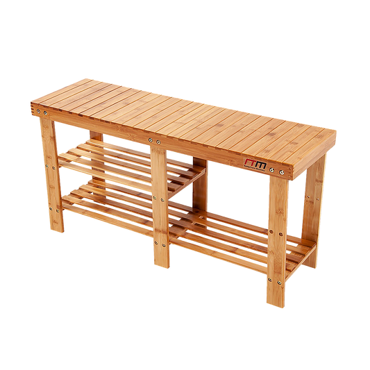 Bamboo Shoe Rack Wooden Bench Storage Organiser Cabinet Holder Stool