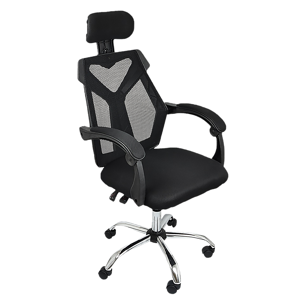 Office Chair Gaming Computer Chairs Mesh Back Foam Seat - Black