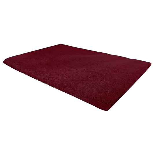 230x160cm Floor Rugs Large Shaggy Rug Area Carpet Bedroom Living Room Mat - Burgundy