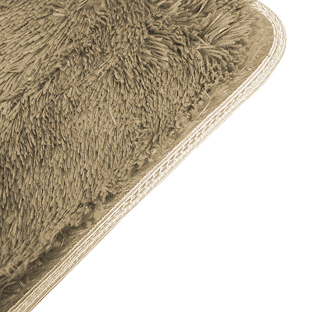 200x140cm Floor Rugs Large Shaggy Rug Area Carpet Bedroom Living Room Mat - Beige