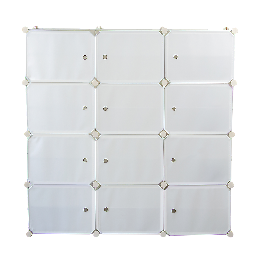 White Cube DIY Shoe Cabinet Rack Storage Portable Stackable Organiser Stand