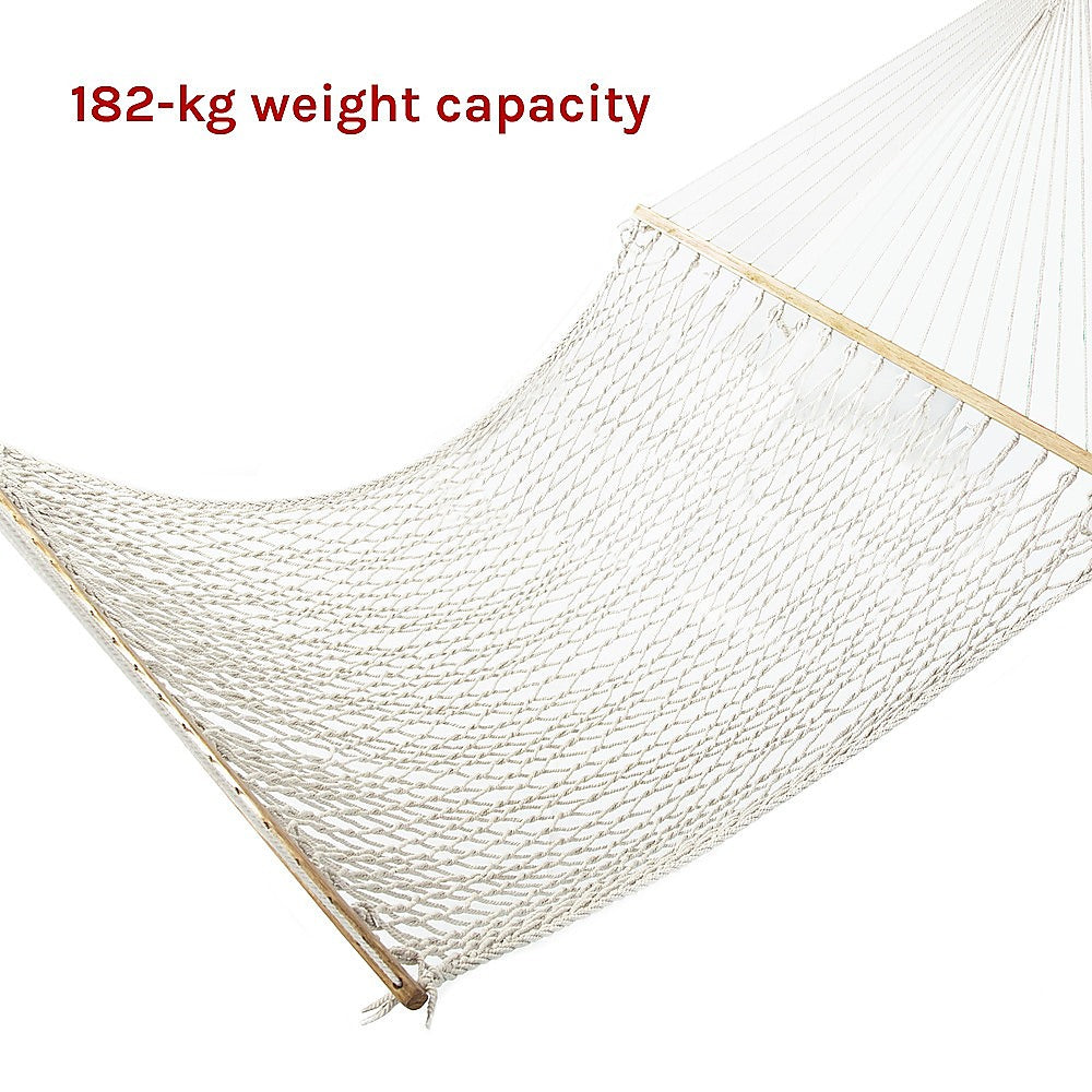 4m Traditional Cotton Rope Hammock with Hanging Hardware