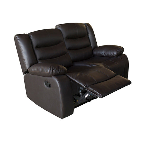 3+2+1 Seater Recliner Sofa In Faux Leather Lounge Couch in Black